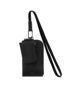Card Pouch Lanyard in Black/Black Side View