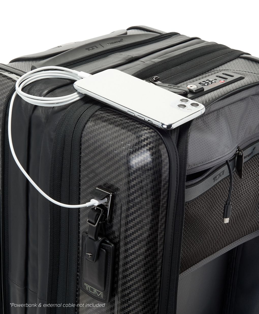 Tumi carbon store fiber luggage