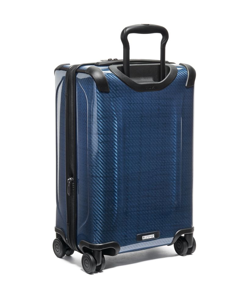 天藍可擴充國際四輪手提行李箱