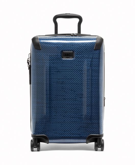 天藍可擴充國際四輪手提行李箱