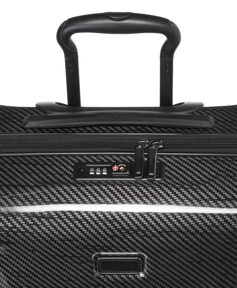 Black  Graphite Continental Expandable 4 Wheeled Carry-On
