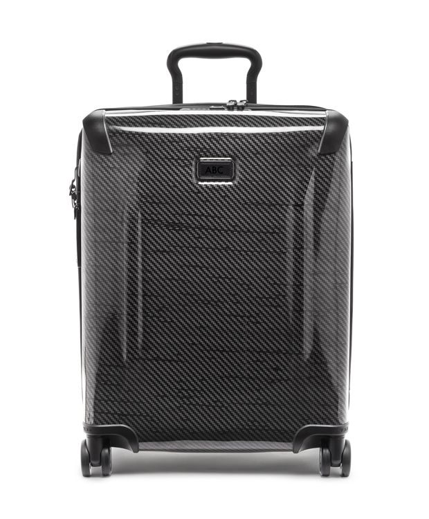 Black  Graphite Continental Expandable 4 Wheeled Carry-On
