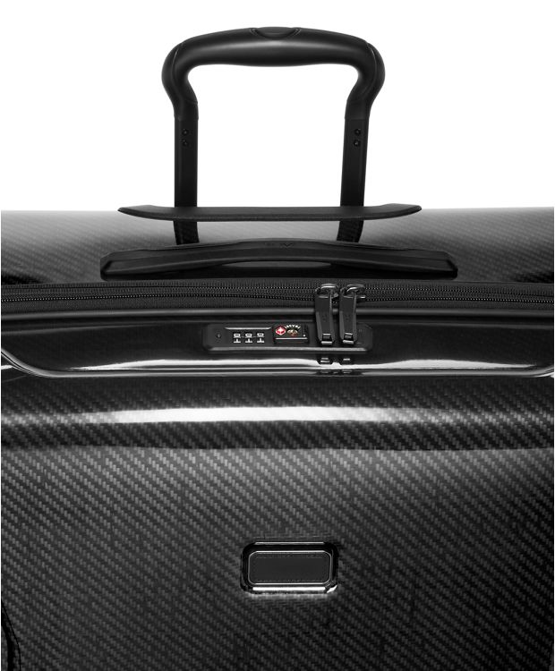 Black  Graphite Extended Trip Expandable 4 Wheeled Packing Case