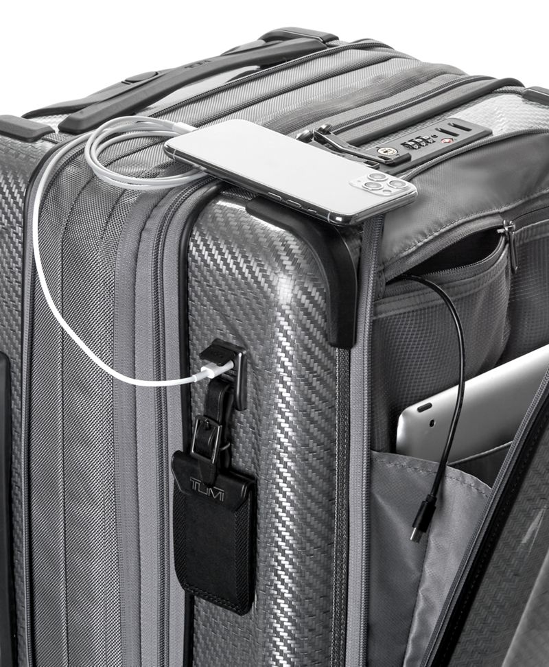 Tumi Alpha 2 International Expandable 4-Wheeled Leather Carry-On