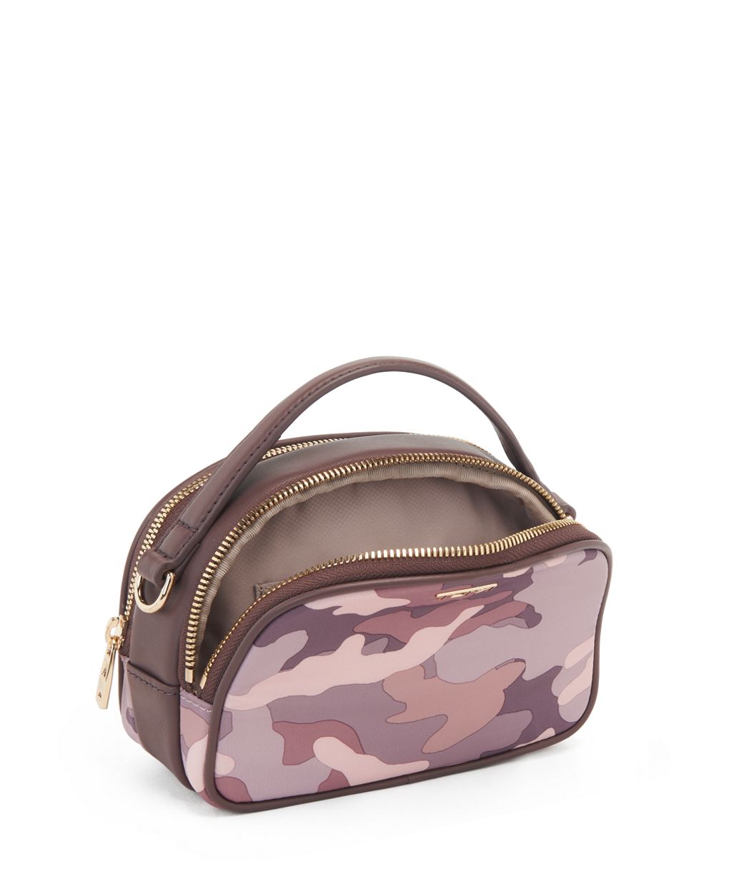 Time and Tru Women's Tina Mini Nylon Crossbody Pink Camoflauge