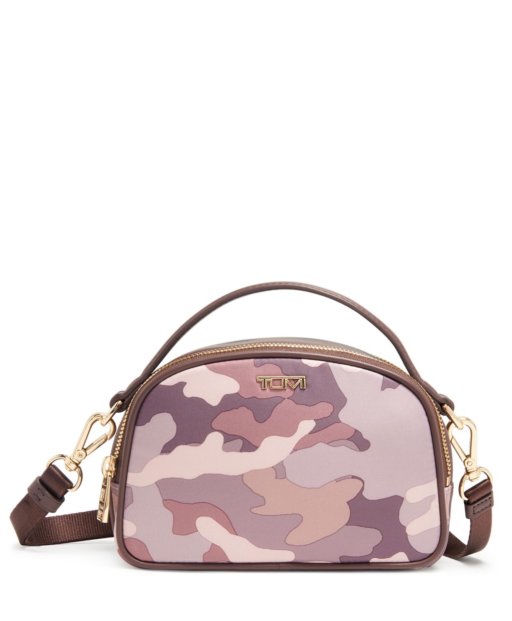 Time and Tru Women's Tina Mini Nylon Crossbody Pink Camoflauge