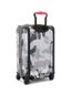 International Expandable 4 Wheeled Carry-On in Silver Side View