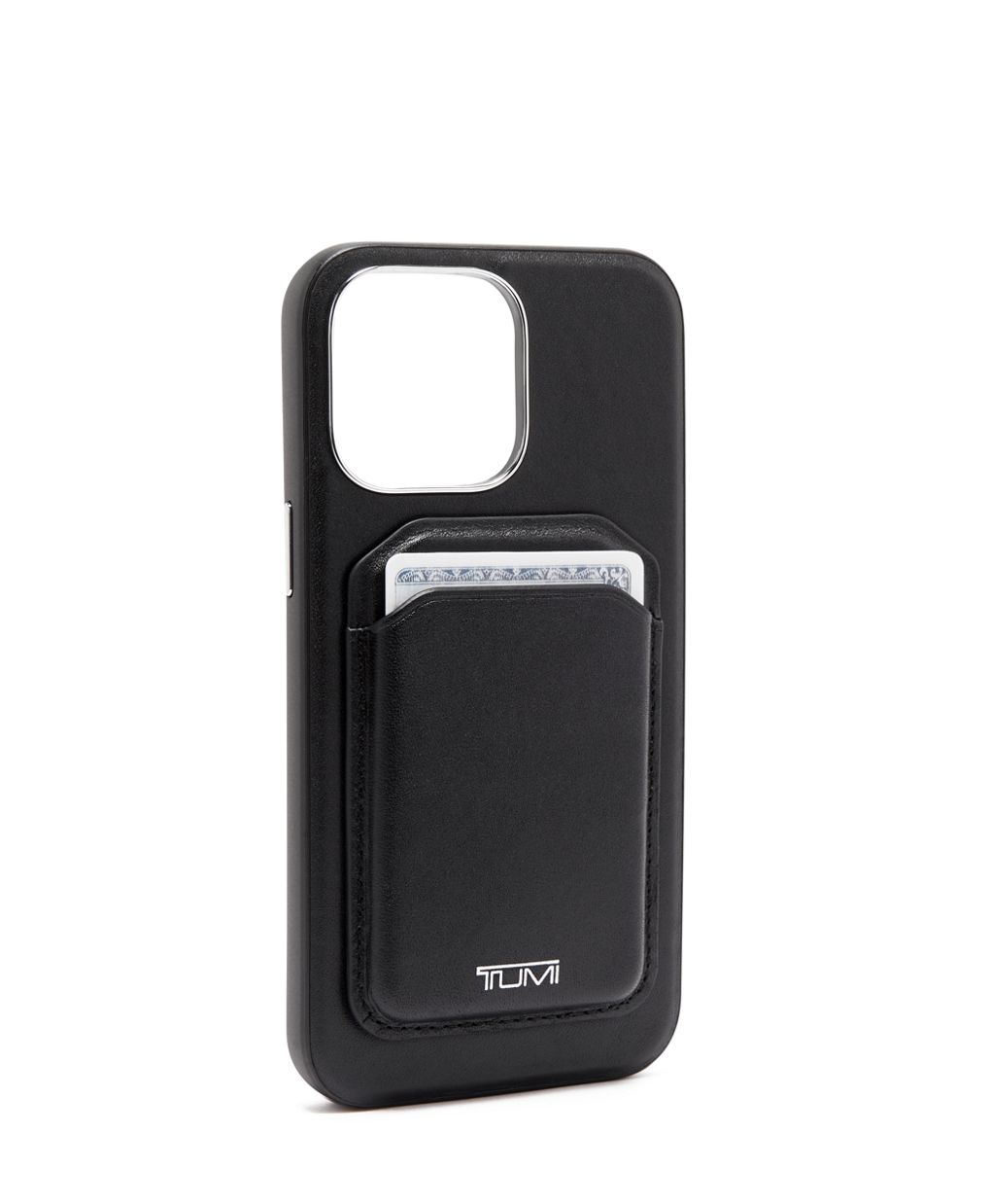 Black Leather iPhone 14 Pro Max Phone Case Large Initials 