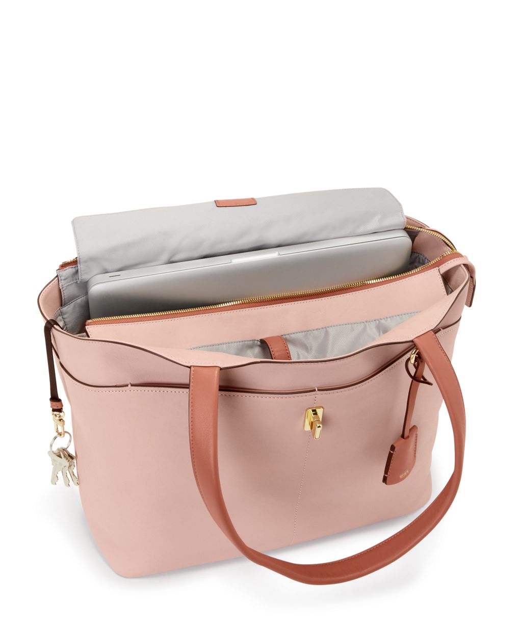 Tumi pink tote sale