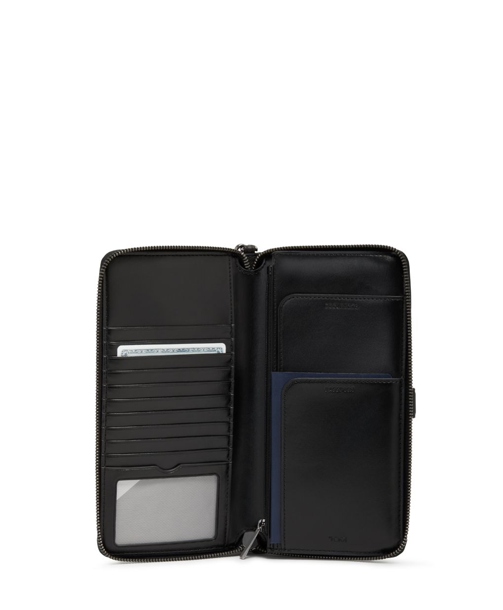 Tumi id lock clearance zip around travel wallet