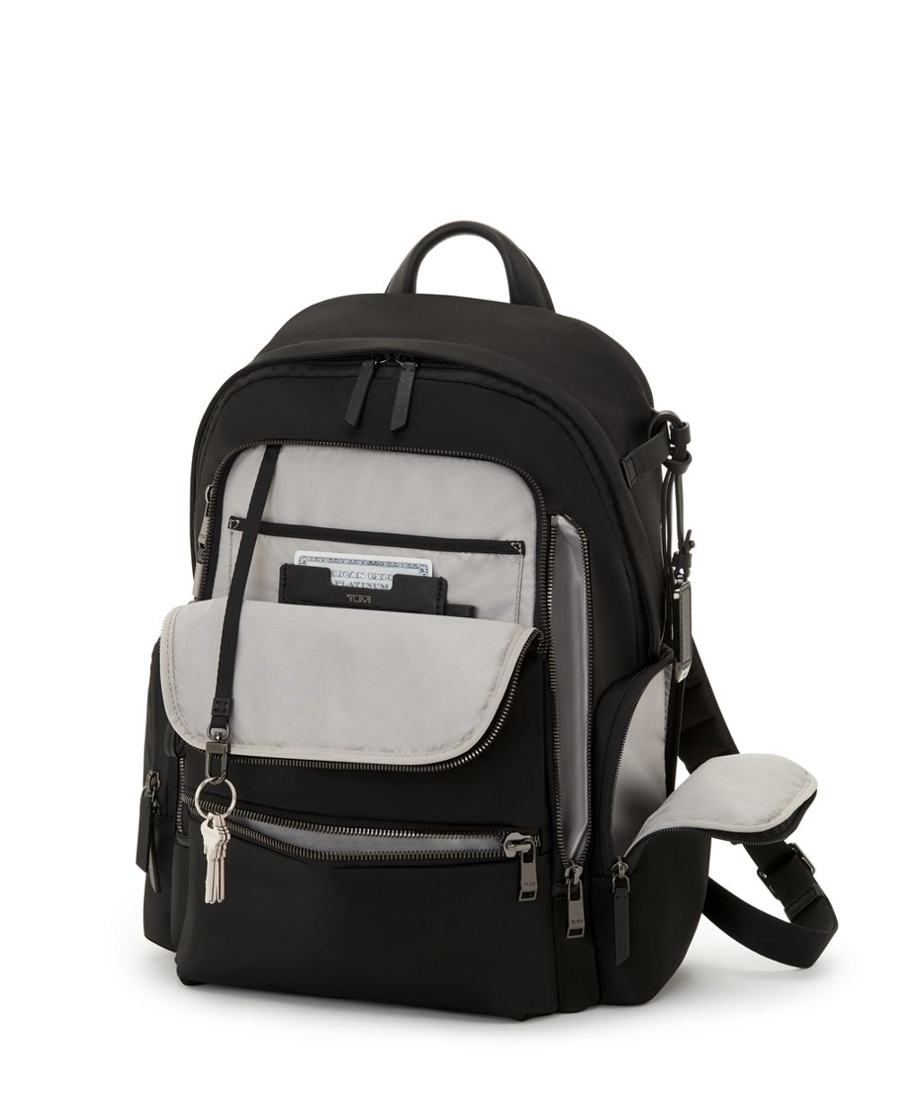 TUMI Voyageur Celina Backpack - Men's & Women's Backpack - Travel Bag -  Black - Gold Hardware - 16.0 X 10.6 X 6.5