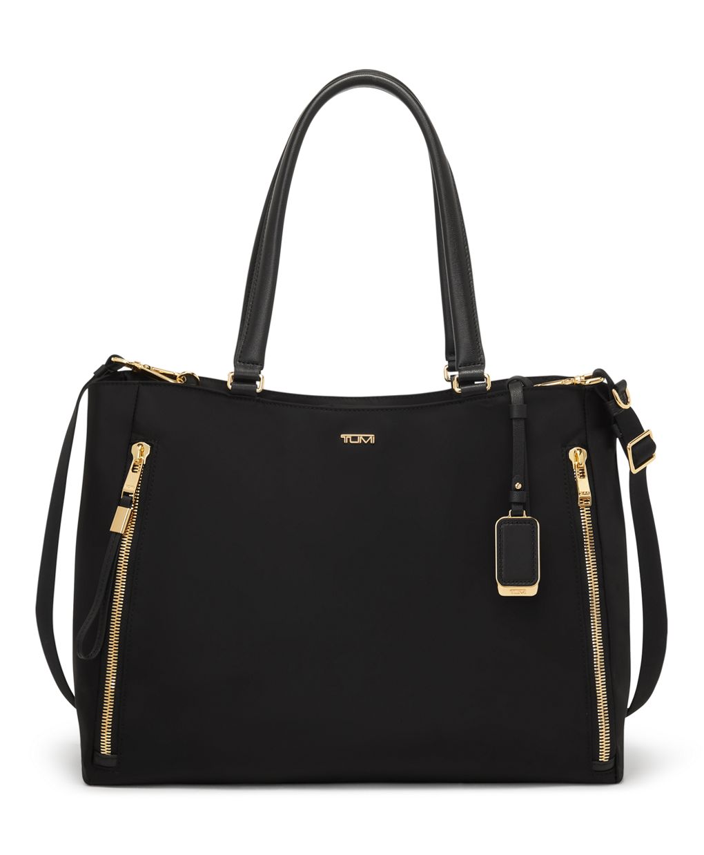 Tumi Voyageur Valetta Large Tote Black Gunmetal