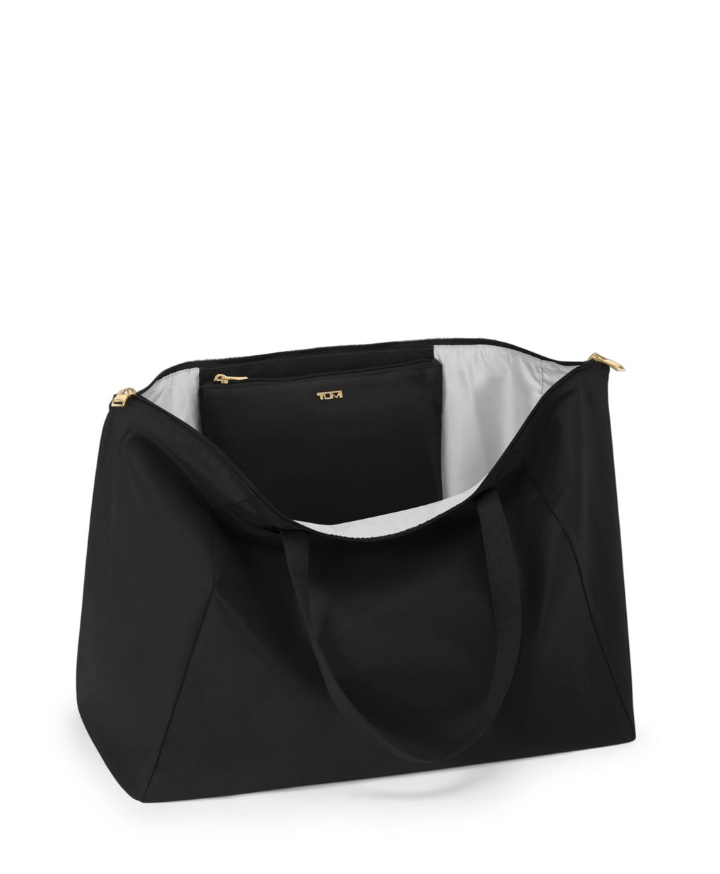 jumbo shopper tote bag with zipper 21.5in