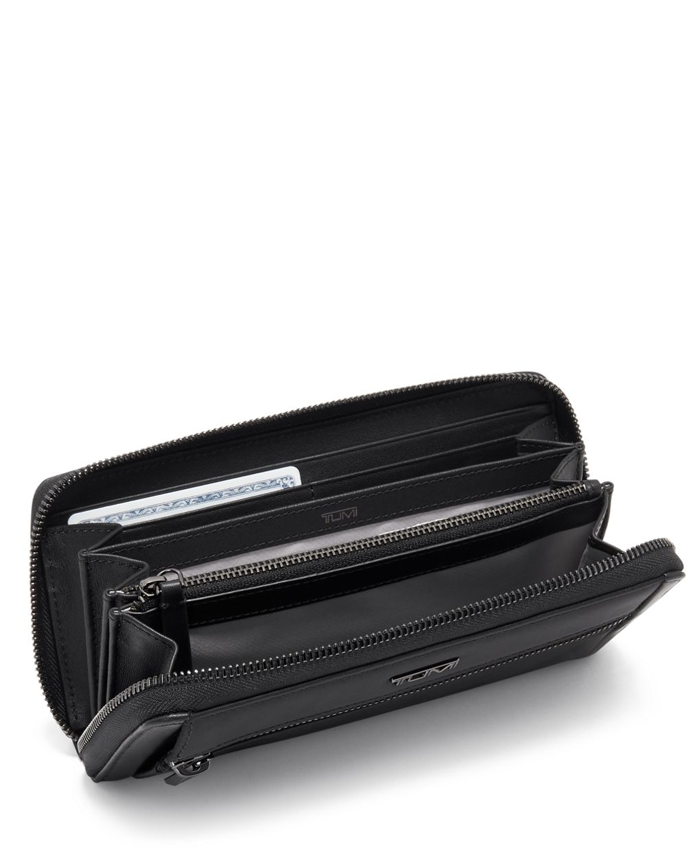 Tumi double zip wallet sale