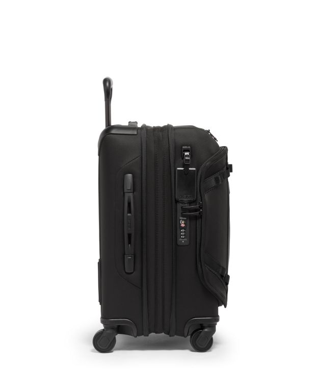Black International Front Lid Expandable 4 Wheel Carry On