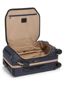 International Front Lid Expandable 4 Wheel Carry On in Midnight  Navy/Khaki Side View