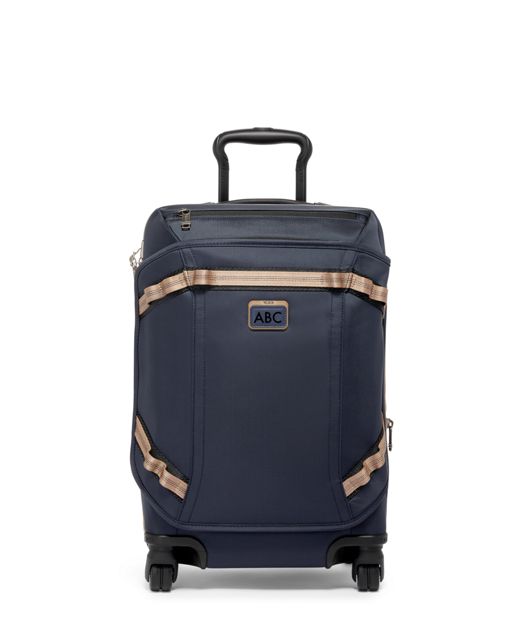 Midnight  Navy/Khaki International Front Lid Expandable 4 Wheel Carry On