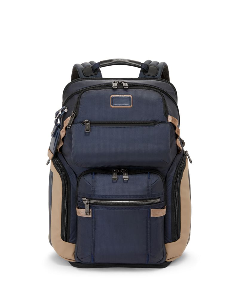 Tumi - Alpha Bravo Navigation Backpack - Midnight Navy/Khaki