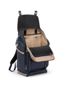 Expedition Flap Backpack in Midnight  Navy/Khaki Side View