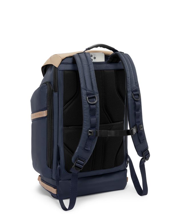 Midnight  Navy/Khaki Expedition Flap Backpack
