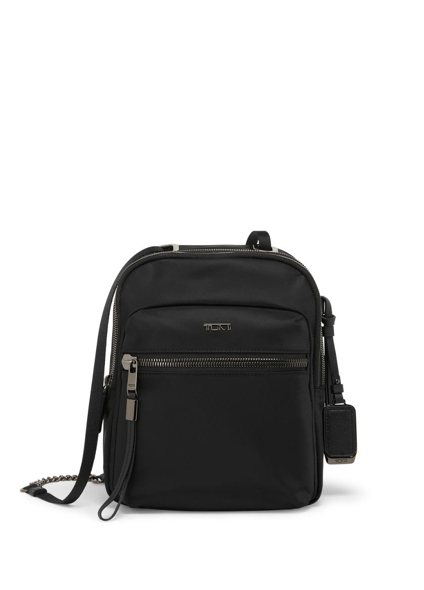 Tumi Voyageur Black Leather Liv Backpack-tote