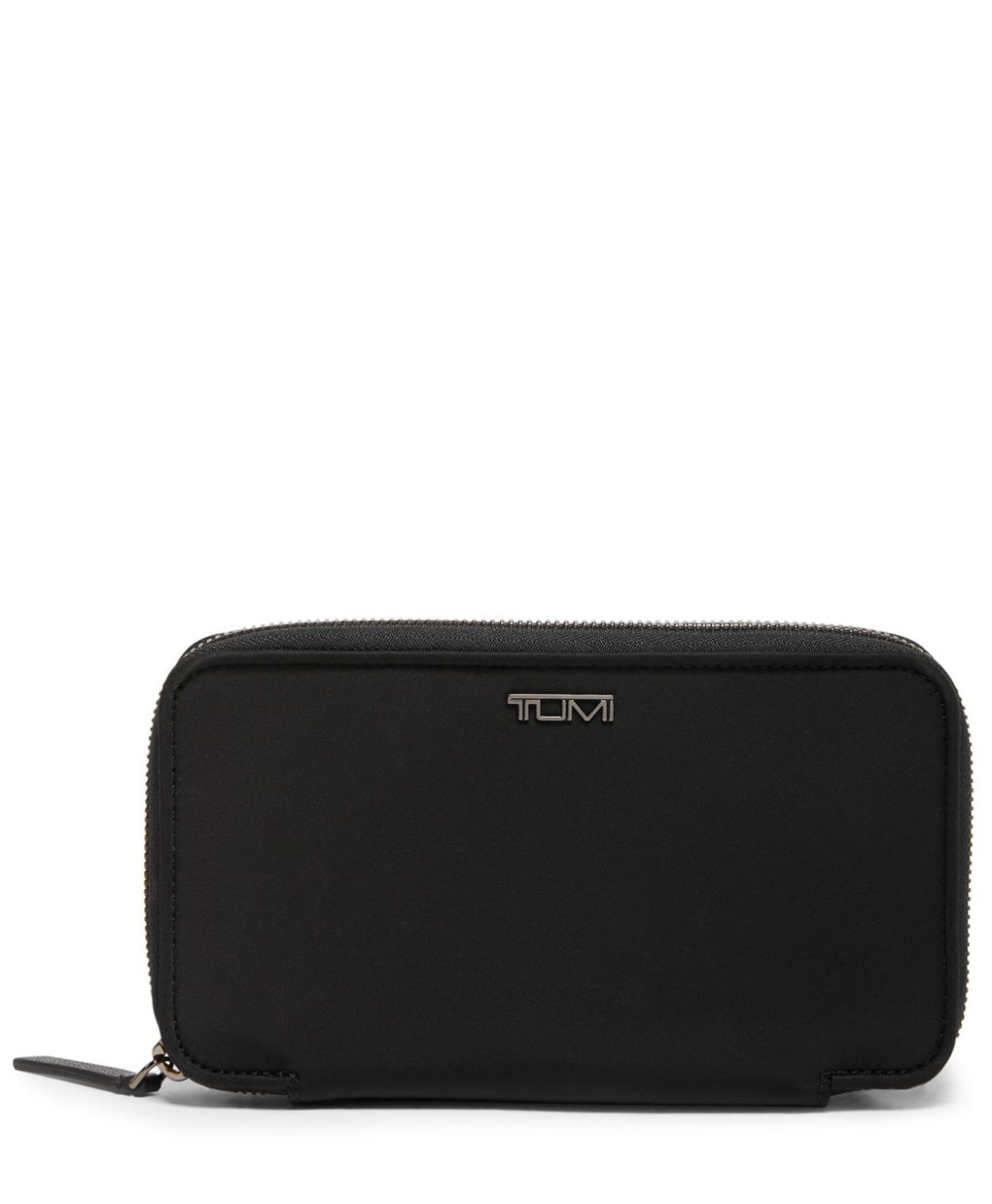 Tumi Nassau Zip-Around Travel Wallet Black Smooth