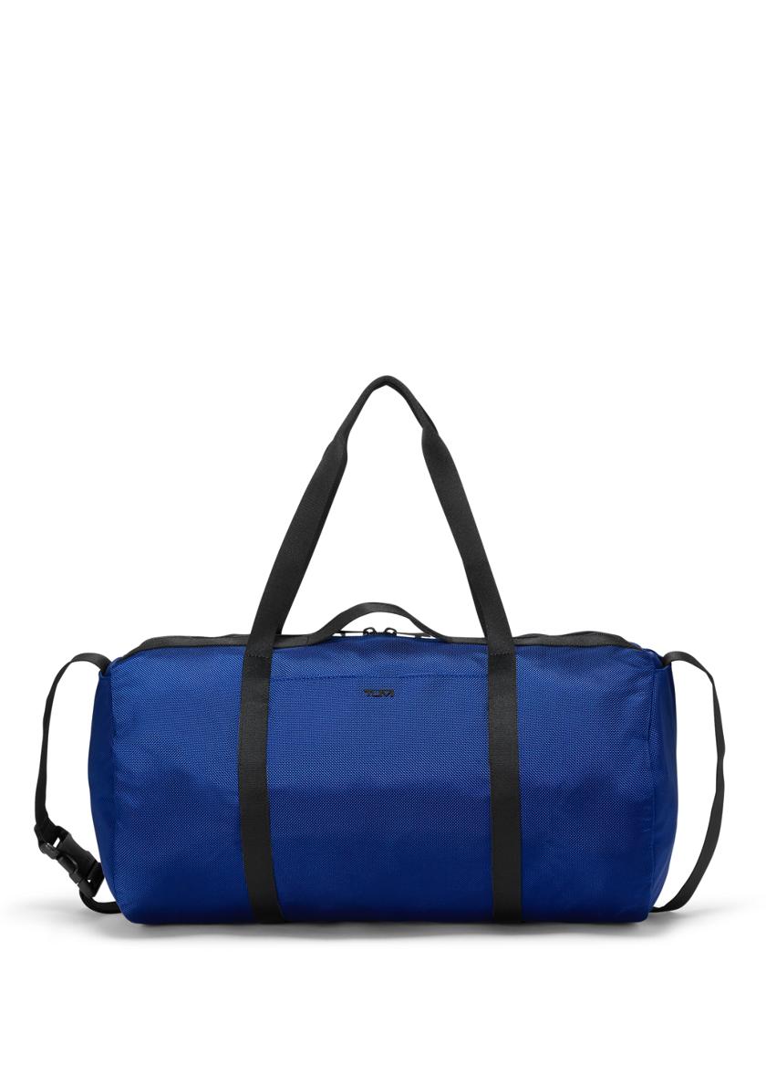 Genuine Leather Mens Large Blue Travel Bag Cool Duffle Bag