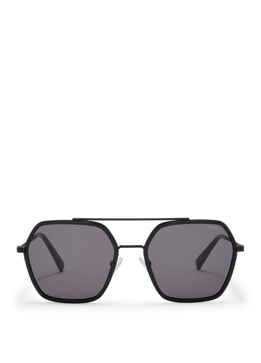 (G1011884) TUMI トゥミ サングラス STU047J Tumi Mens Tortoise Square Mens Plastic Sunglass, Brown Lens