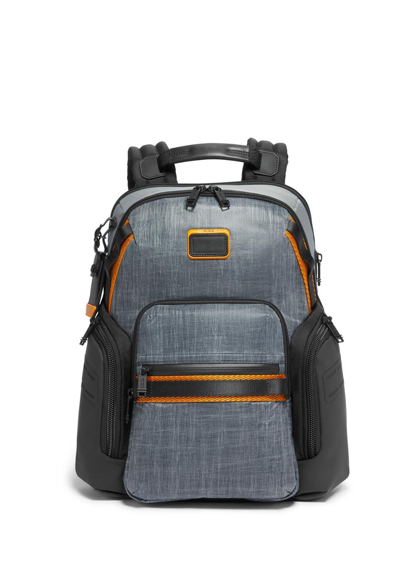 MZ Made Indigo Diamond Convertible Slim Backpack