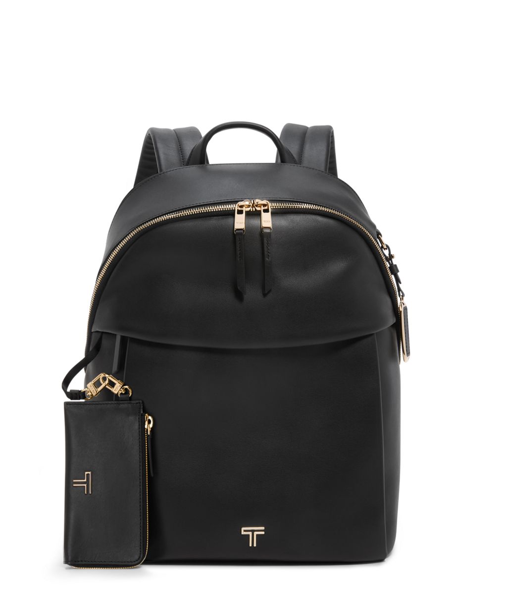 Mi pac black leather backpack best sale