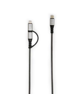2-in-1 USB-C Cable with USB-C and Lightning Connector product image four