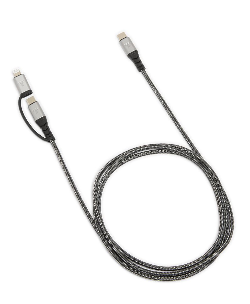 2-in-1 USB-C Cable with USB-C and Lightning Connector