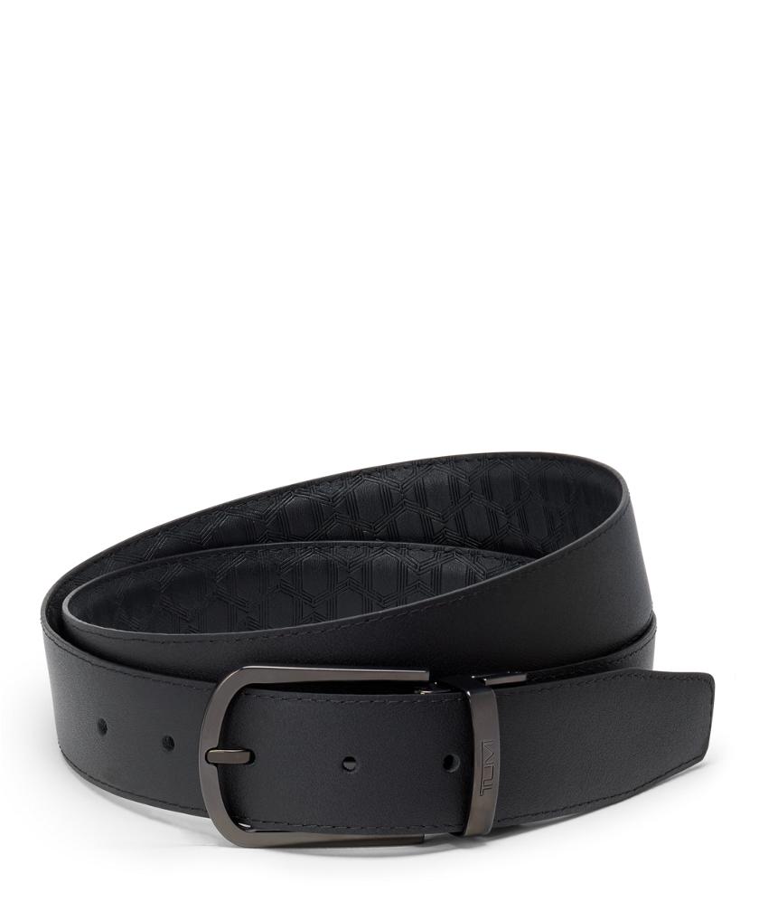 T-Embossed Reversible Leather Belt 35mm