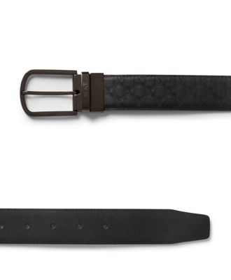 T-Embossed Reversible Leather Belt 35mm product image three