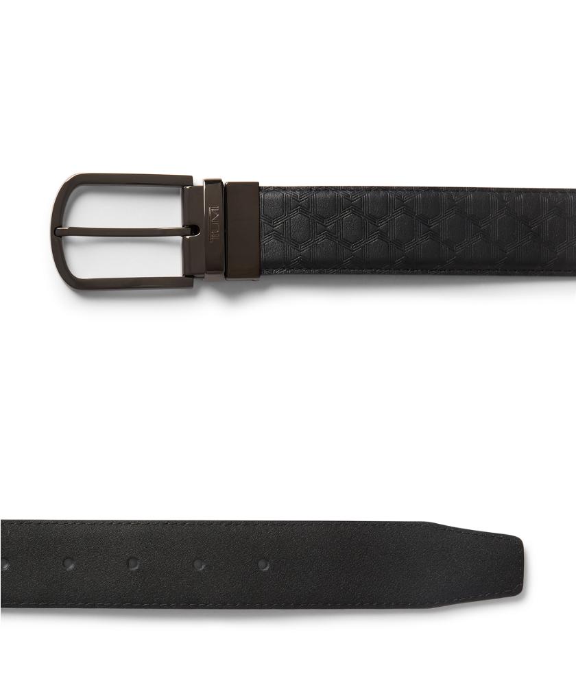 T-Embossed Reversible Leather Belt 35mm