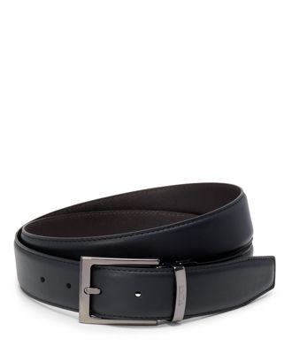 Rectangle Reversible Smooth Leather Belt 35mm product image one