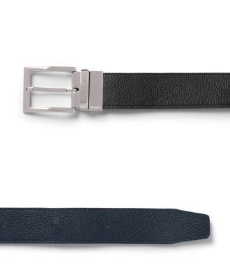 Rectangle Reversible Pebbled Leather Belt 35mm product image three