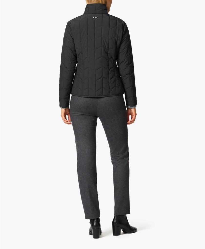 Packable Quilted Chevron Puffer