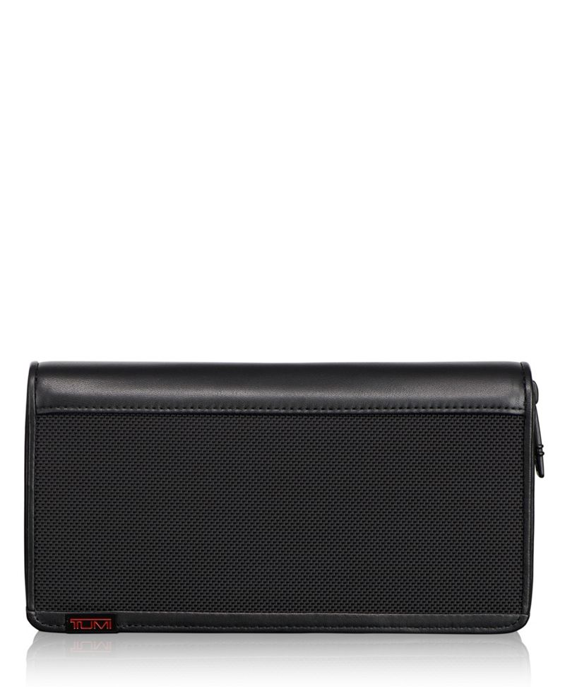 TUMI ID Lock™ ZipAround Travel Wallet Alpha Tumi United States Black