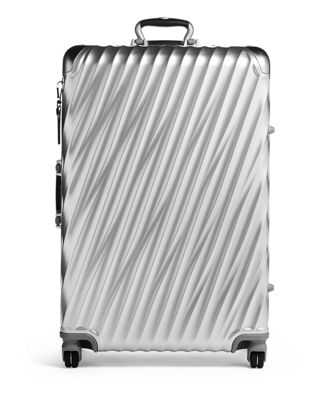 silver aluminum suitcase