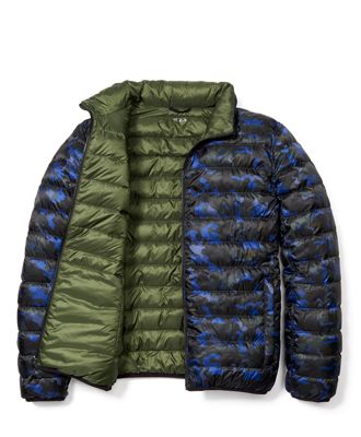 recycled capsule puffer jacket