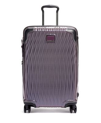 tumi purple luggage